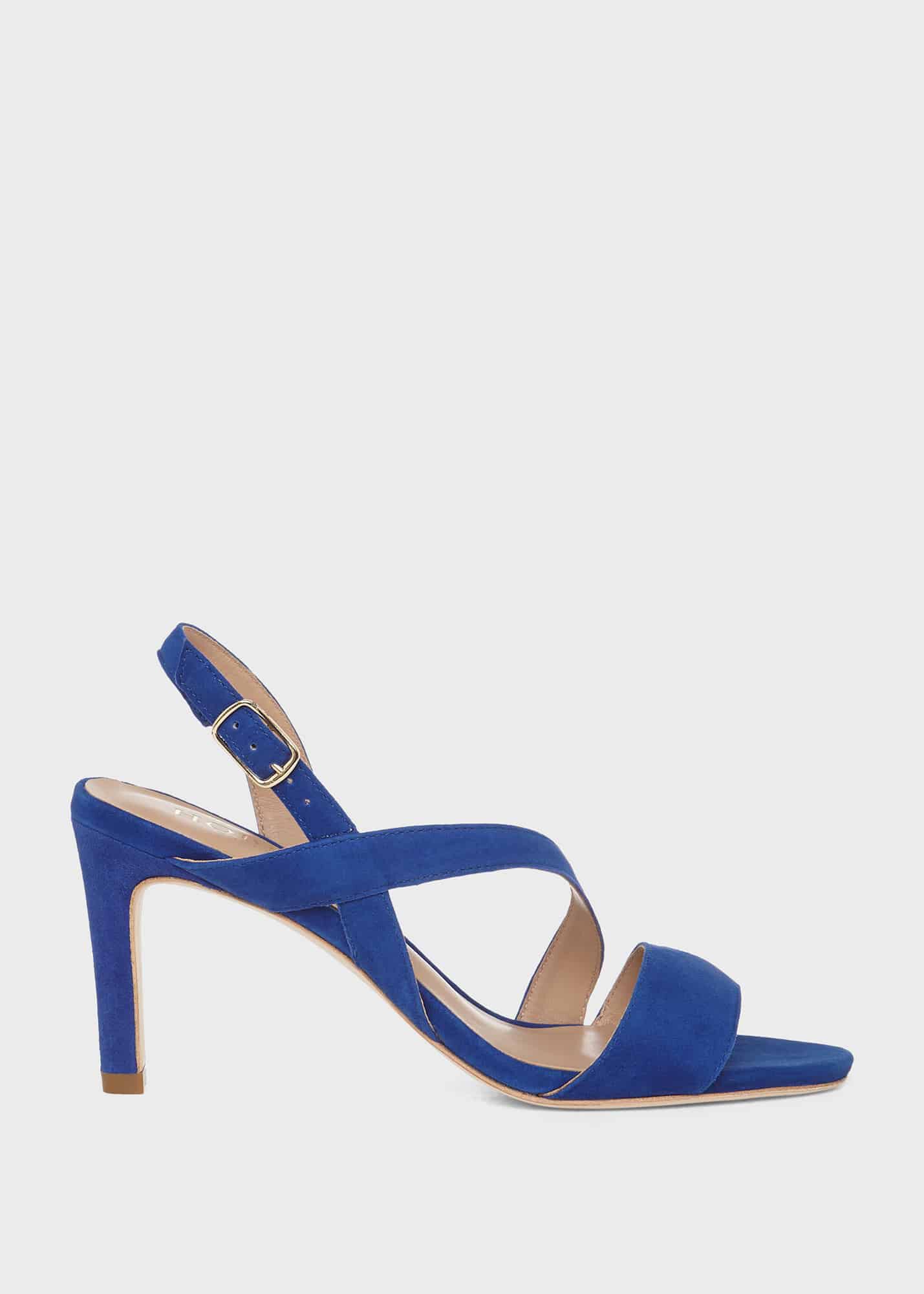 Kaleidoscope Cobalt Asymmetric Heeled Sandals | Kaleidoscope