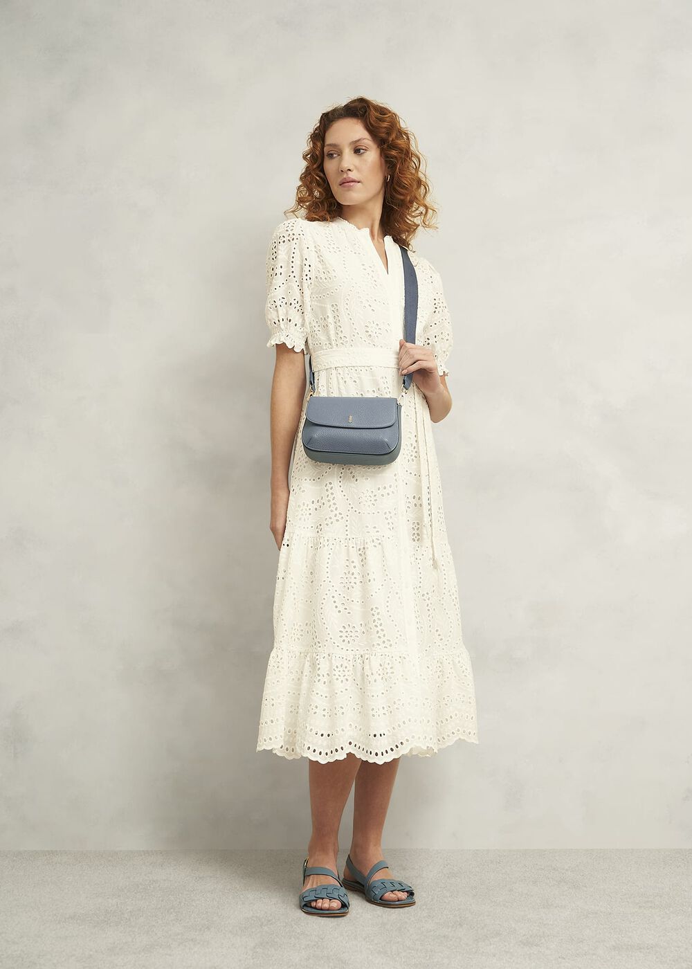 Berwick Leather Crossbody Bag, Cornflower Blue, hi-res