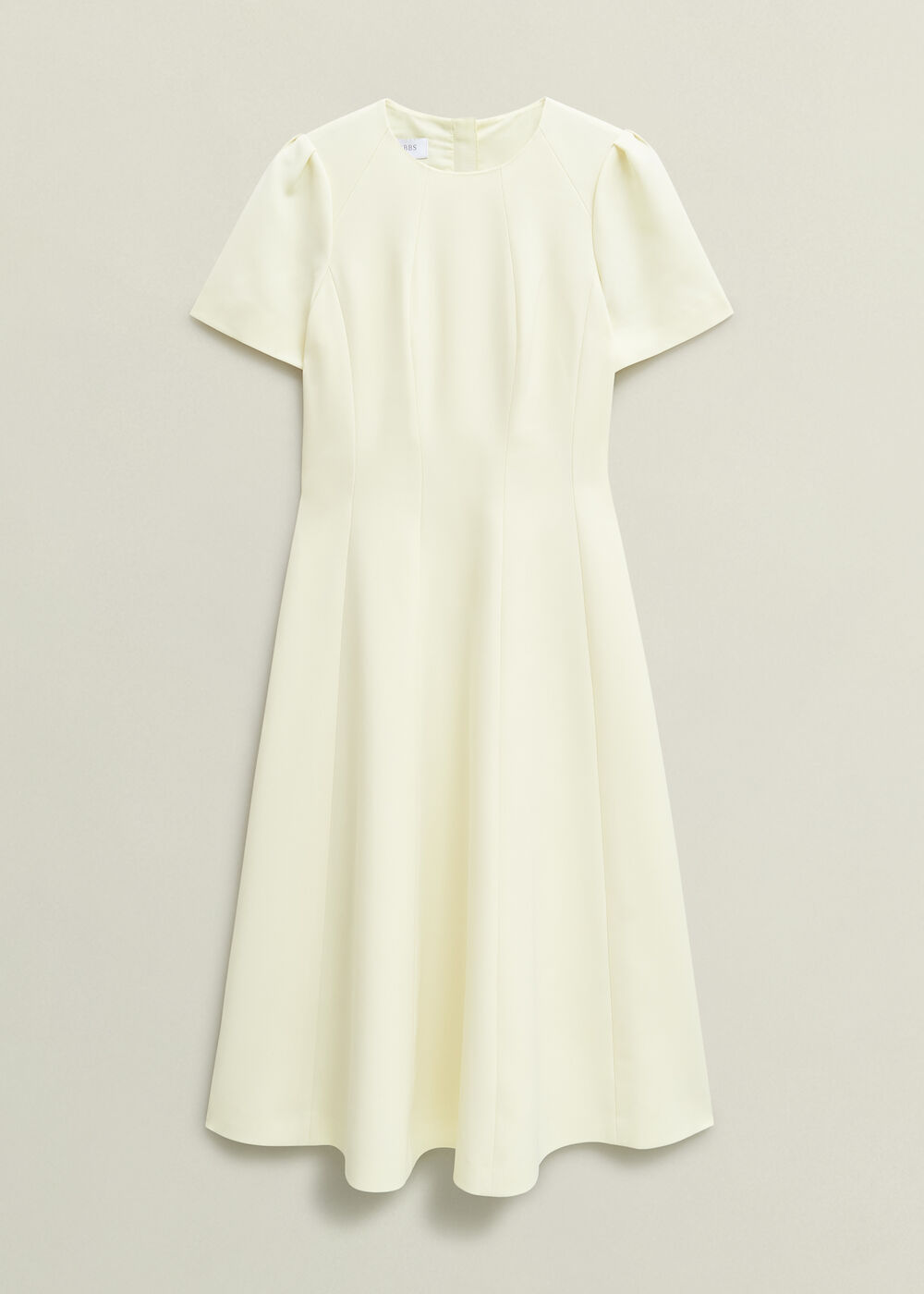 Eliana Seam Detail Dress, Pale Yellow, hi-res