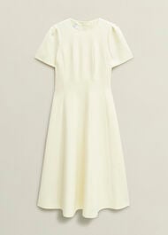 Eliana Seam Detail Dress, Pale Yellow, hi-res