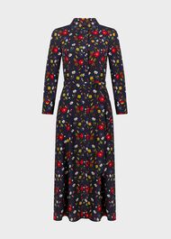 Annette Floral Midi Dress, Midnight Multi, hi-res