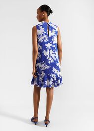 Madeline Dress, Blue Ivory, hi-res