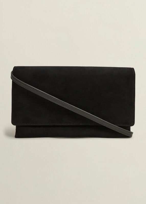 Renata Suede Clutch Bag