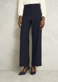 Alisa Wide Pants, Navy Ivory, hi-res