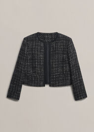Esme Match Black Jacket, Black White, hi-res