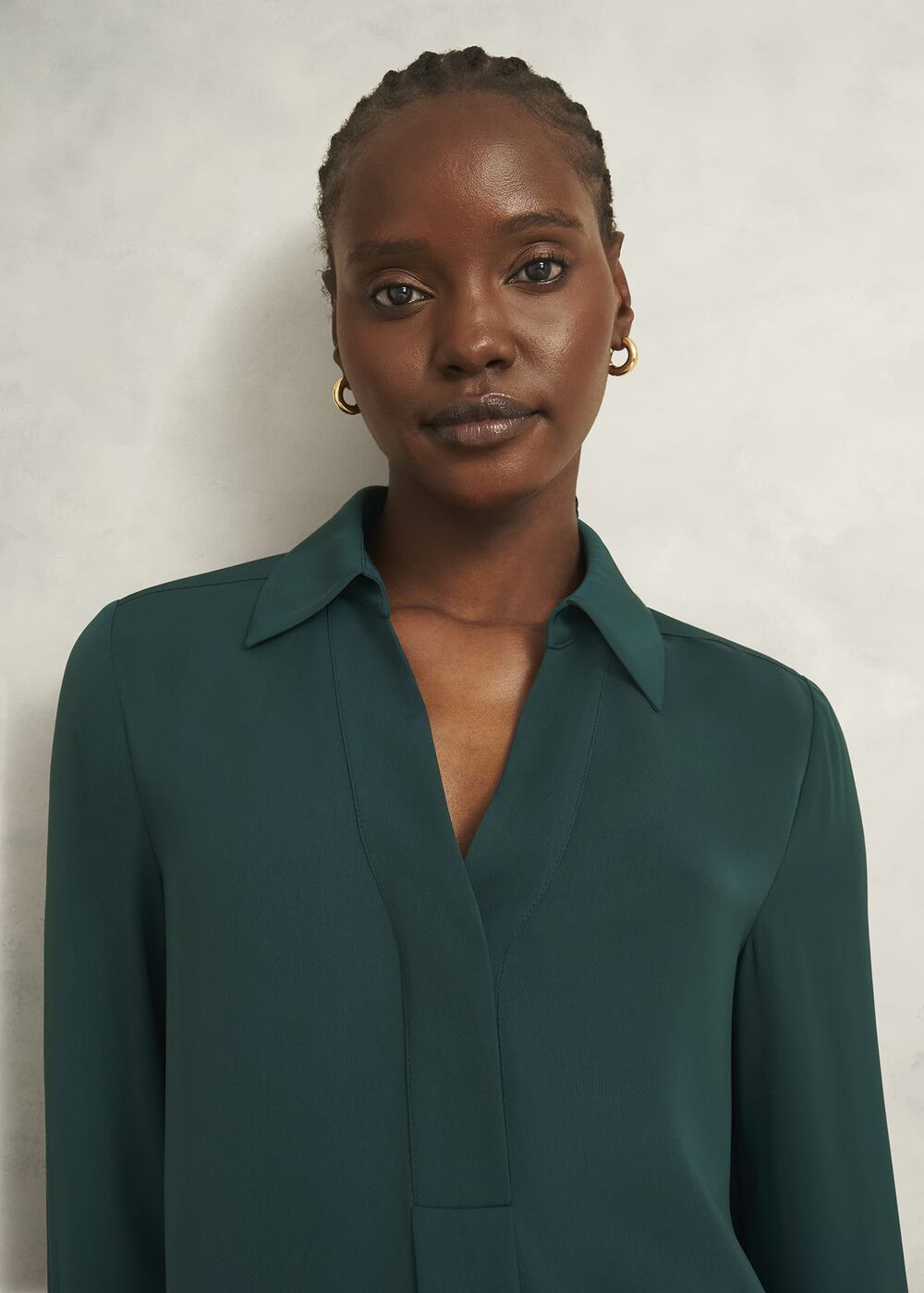 Marie Blouse, Ponderosa Green, hi-res