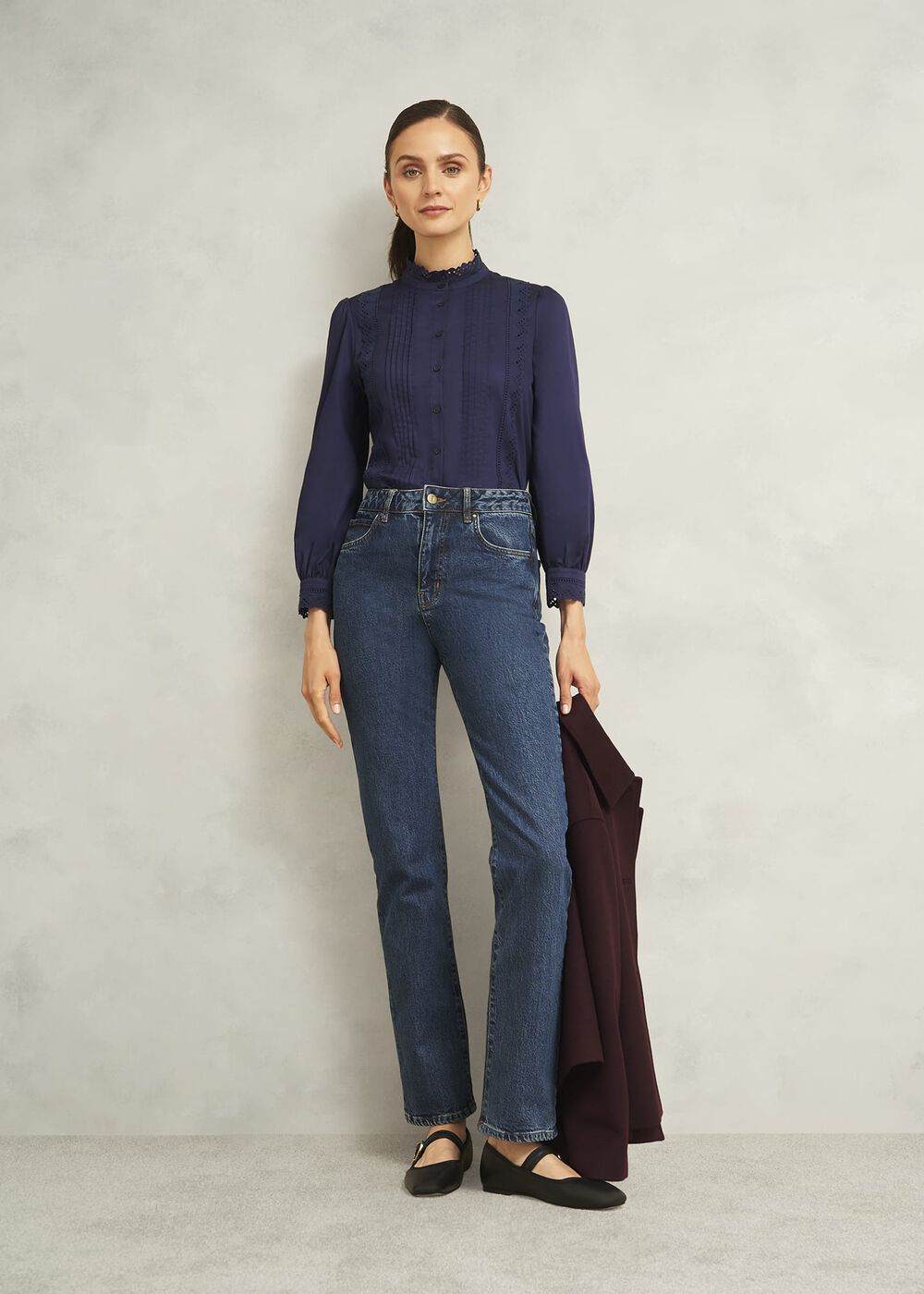 Cici Blouse, True Navy, hi-res
