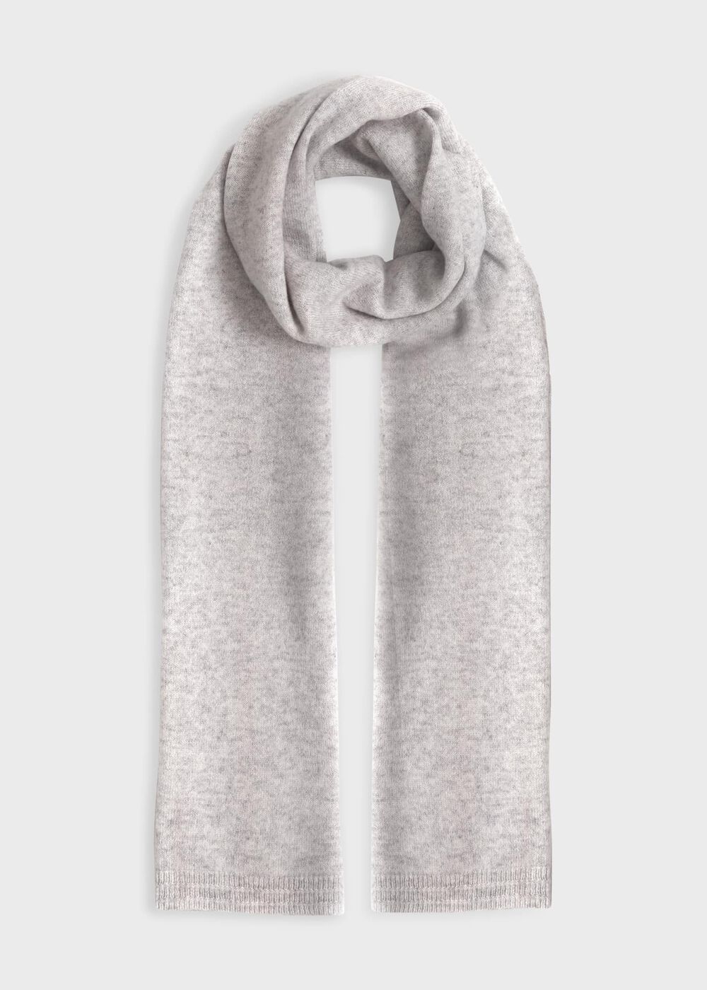 Mabel Cashmere Scarf, Pale Grey, hi-res