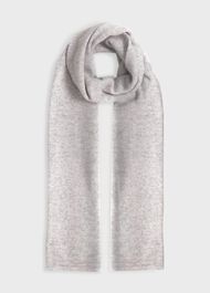 Mabel Cashmere Scarf, Pale Grey, hi-res