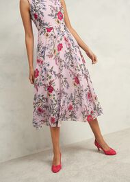 Carly Dress, Pale Pink Multi, hi-res