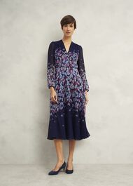 Petite Aurora Dress, Midnight Multi, hi-res