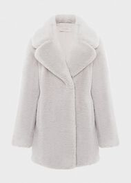 Bethany Faux Fur Coat , Silver Grey, hi-res