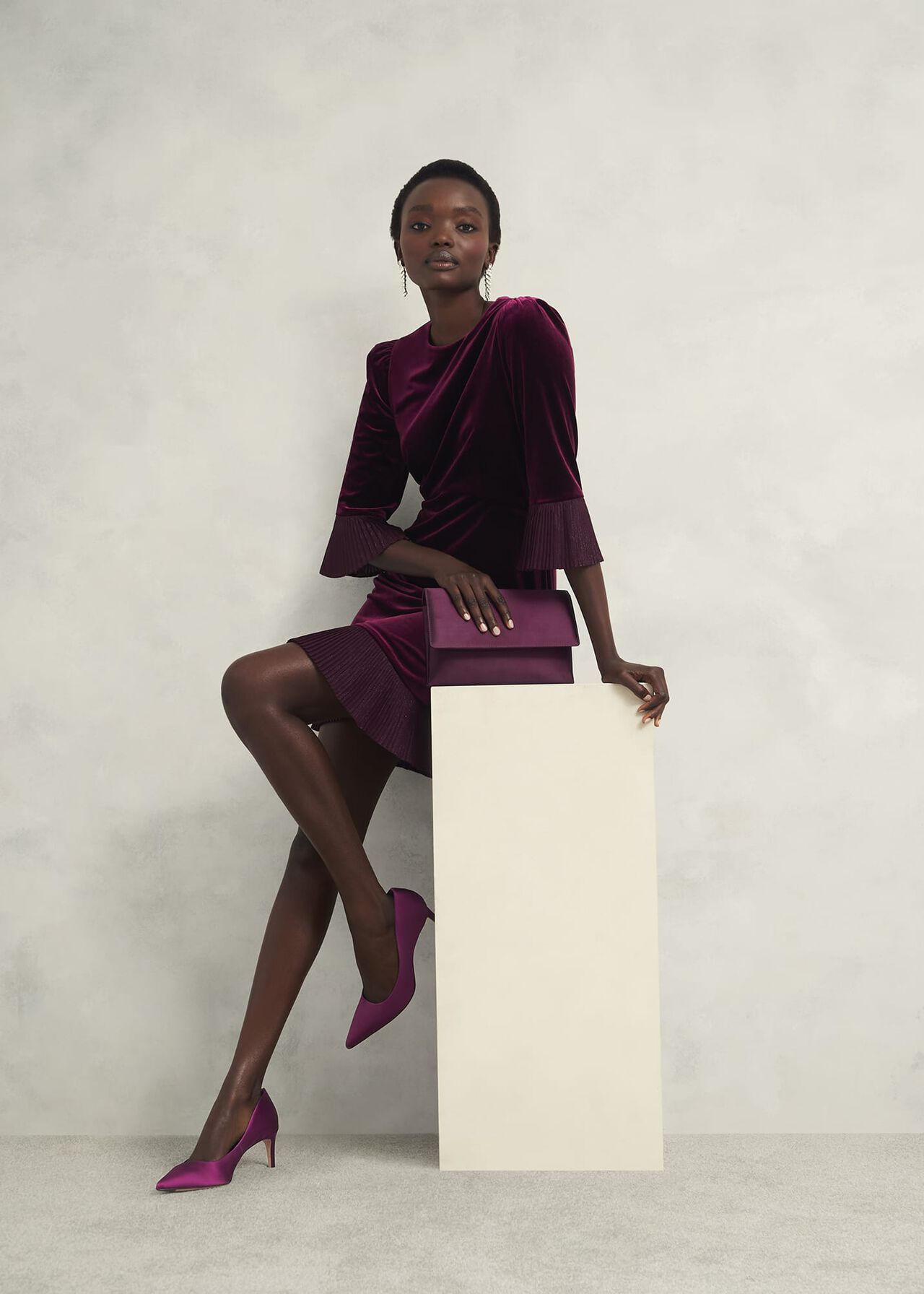Leila Pumps, Warm Plum, hi-res