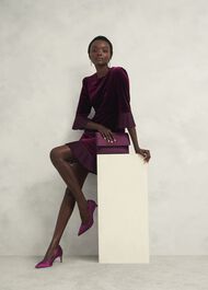 Leila Pumps, Warm Plum, hi-res