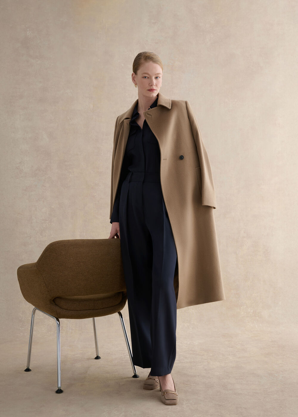 Dannie Wide Leg Pants, Hobbs Navy, hi-res