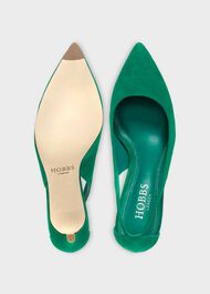 Natasha Court Shoes, Meadow Green, hi-res