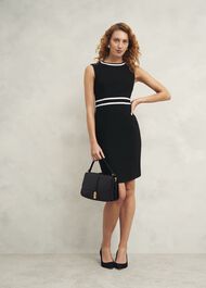 Petite Nory Dress, Black Ivory, hi-res