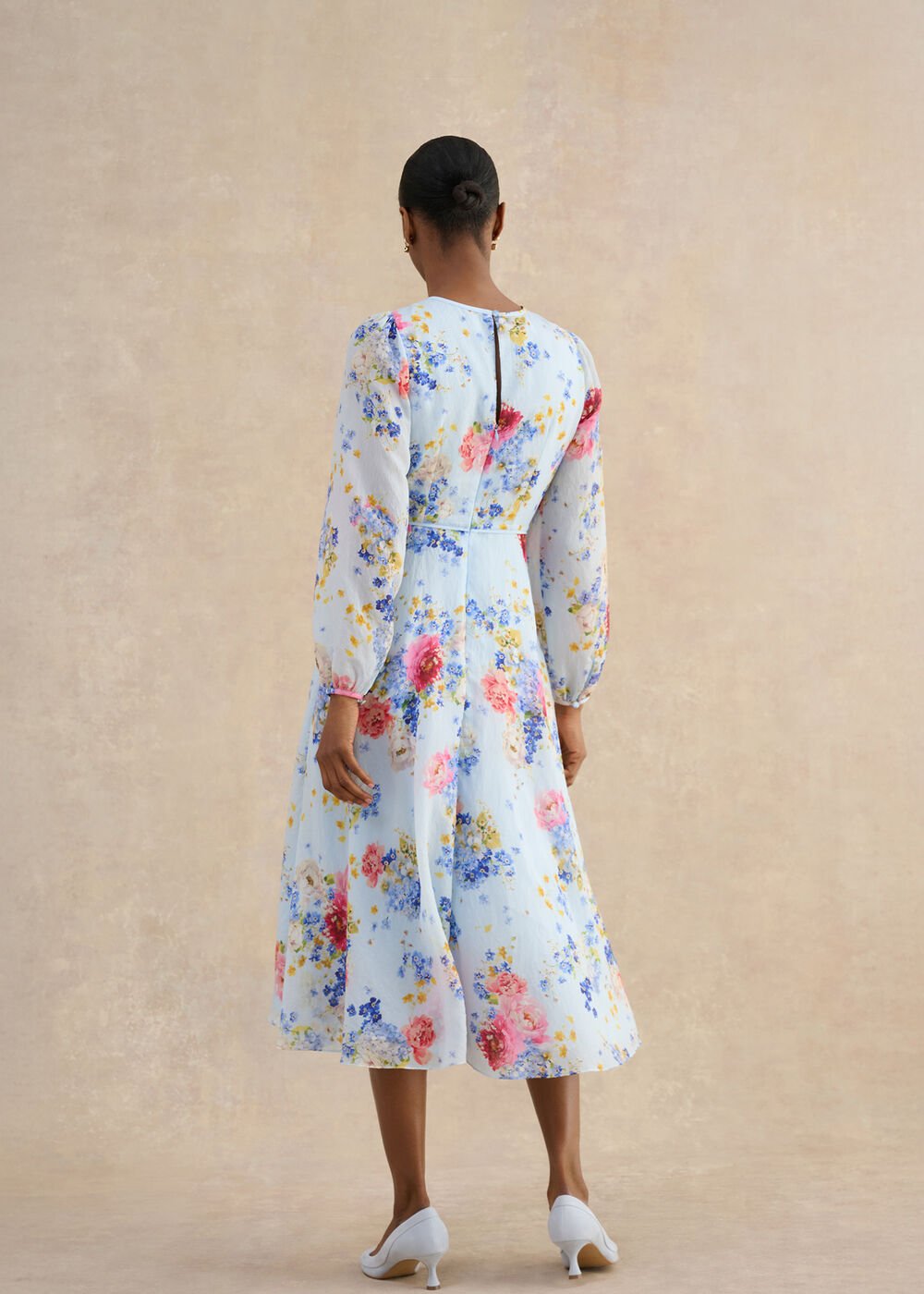 Constance Dress, Pale Blue Multi, hi-res