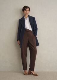 Betsy Cashmere Blend Coat, Navy, hi-res