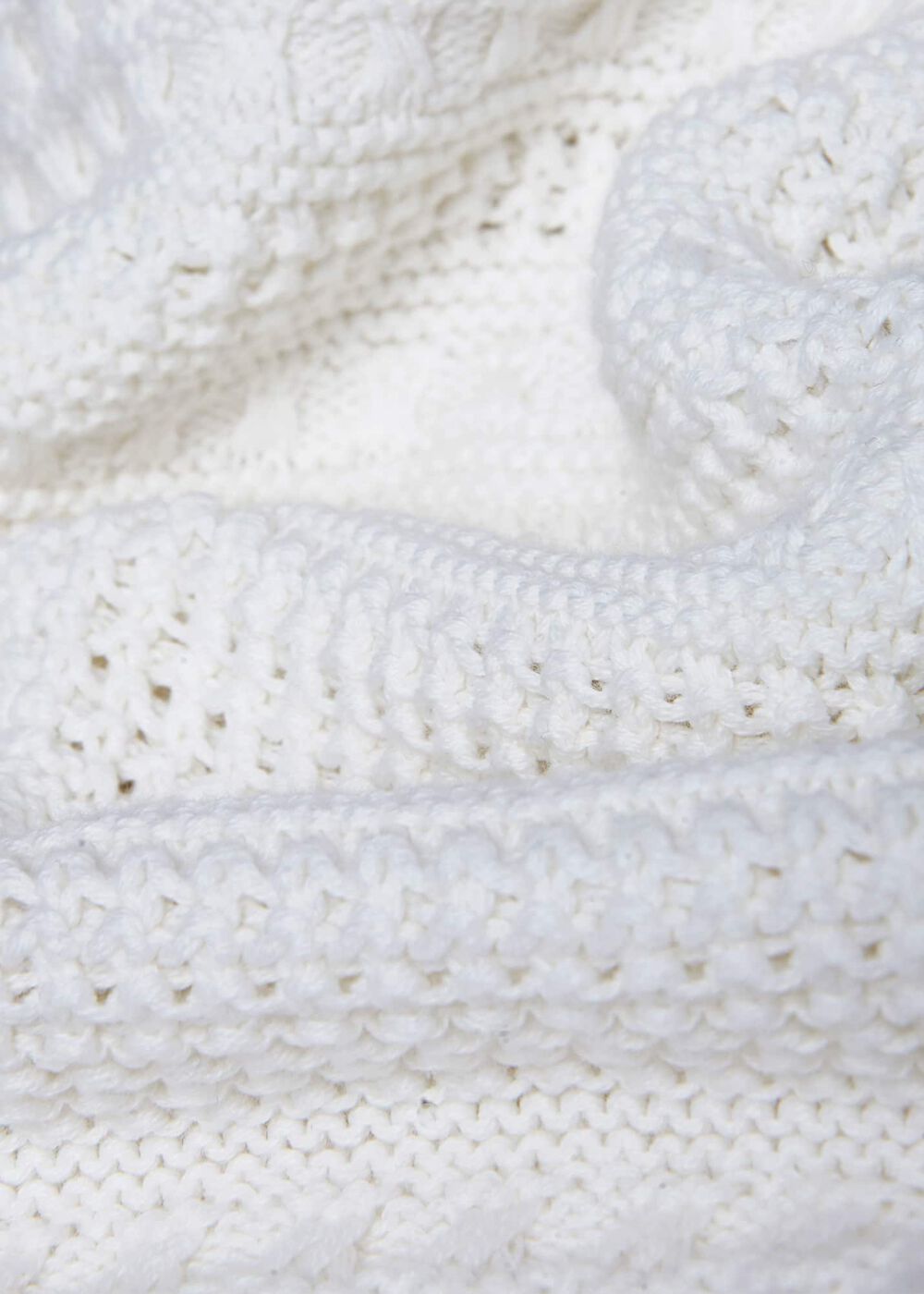 Hadley Cotton Sweater, Ivory, hi-res