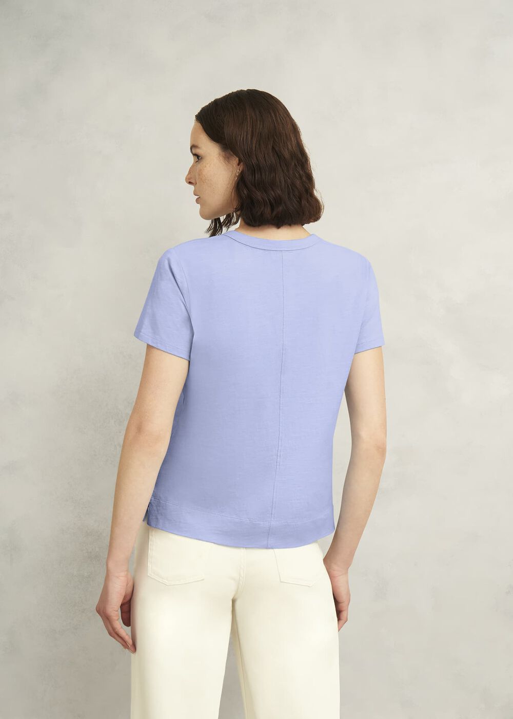 Arianna Cotton Slub T-Shirt, Maya Blue, hi-res