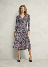 Flo Jersey Dress, Pink Multi, hi-res