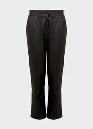 Kinsey Leather Trousers, Black, hi-res