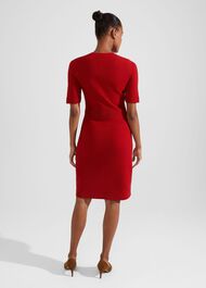 Noa Knitted Dress, Firebrick Red, hi-res