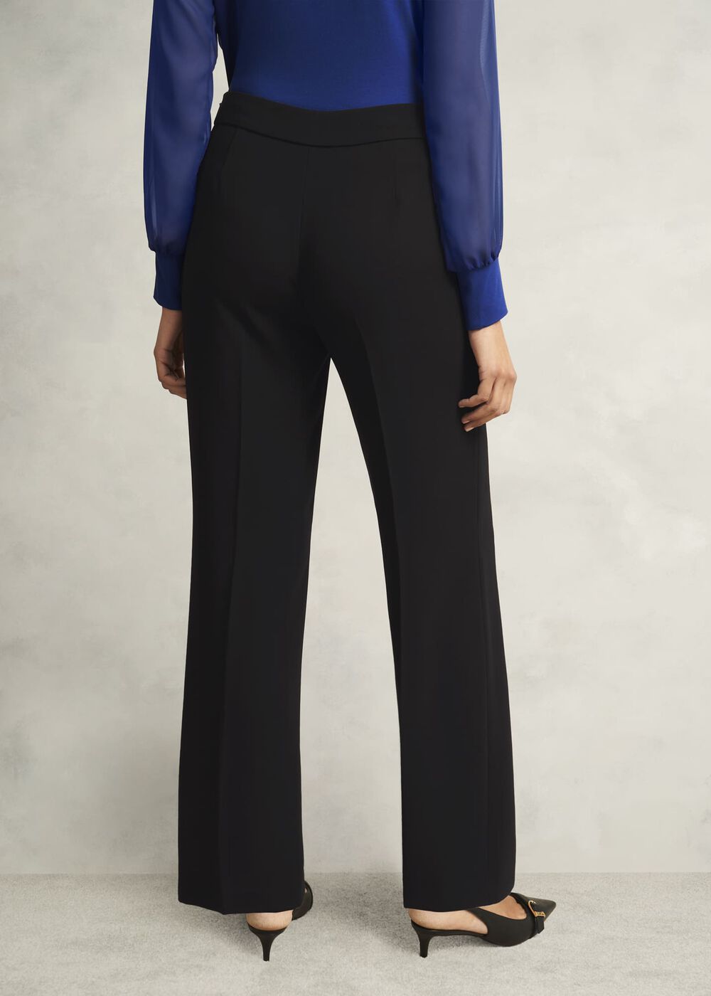 Mel Wide Pants, Black, hi-res