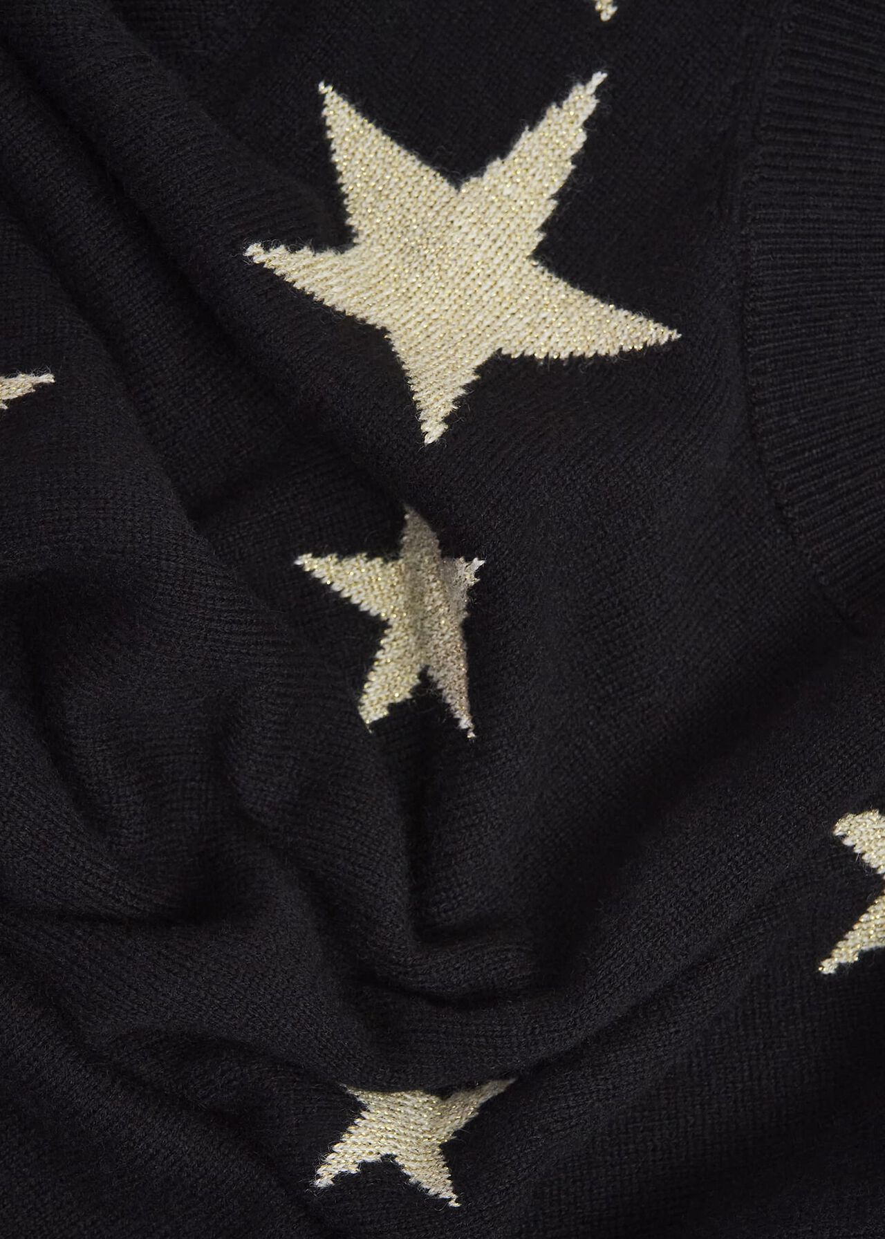 Samira Star Sweater With Cashemre , Black Ivory, hi-res
