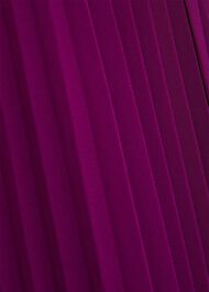 Addison Pleated Dress, Magenta Purple, hi-res