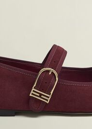 Clara Suede Mary Janes, Beryl Red, hi-res