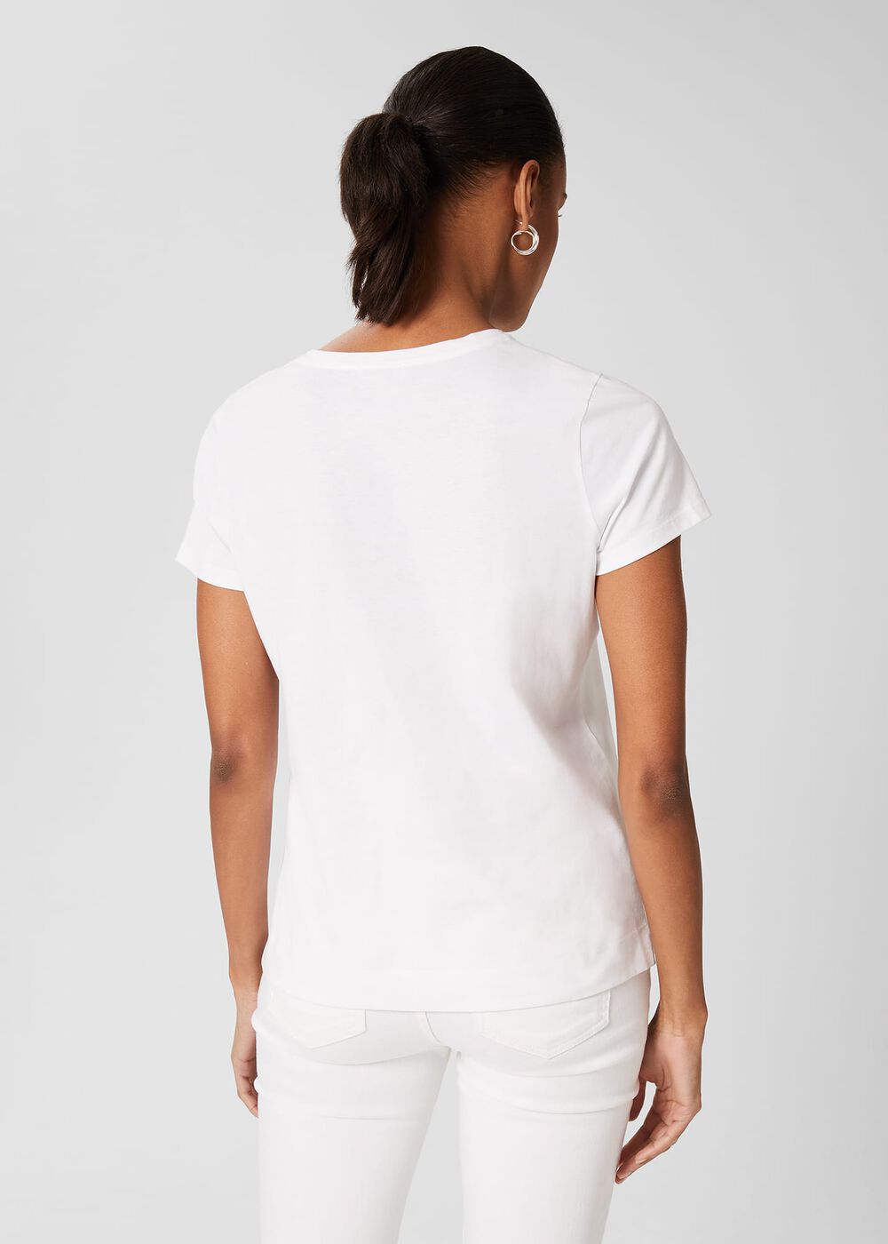 Jamie Printed Tee, White Multi, hi-res