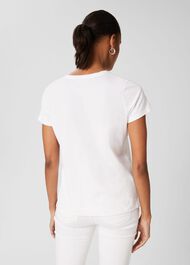 Jamie Printed Tee, White Multi, hi-res