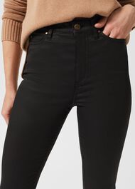Gia Coated Skinny Jeans, Black, hi-res