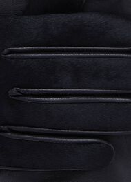 Emma Leather Glove, Black Pony, hi-res