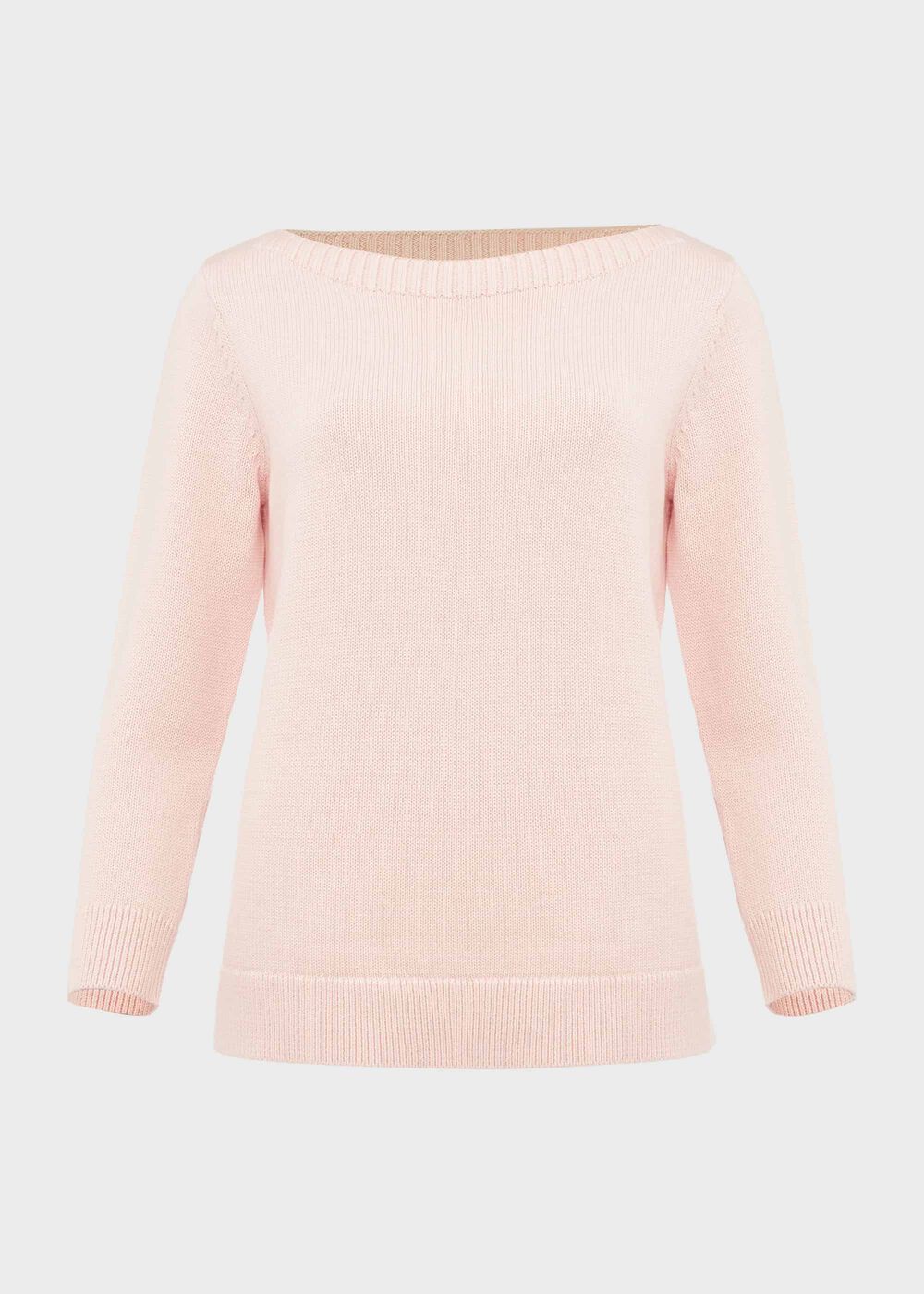 June Cotton Sweater, Pale Pink, hi-res