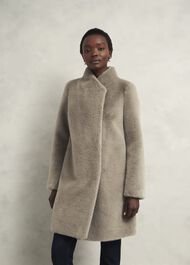 Tarini Faux Fur Coat, Mink, hi-res