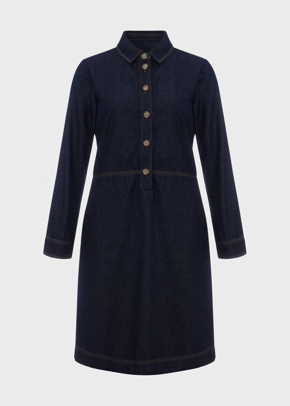 Lulu Denim Dress, Indigo, hi-res