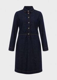 Lulu Denim Dress, Indigo, hi-res