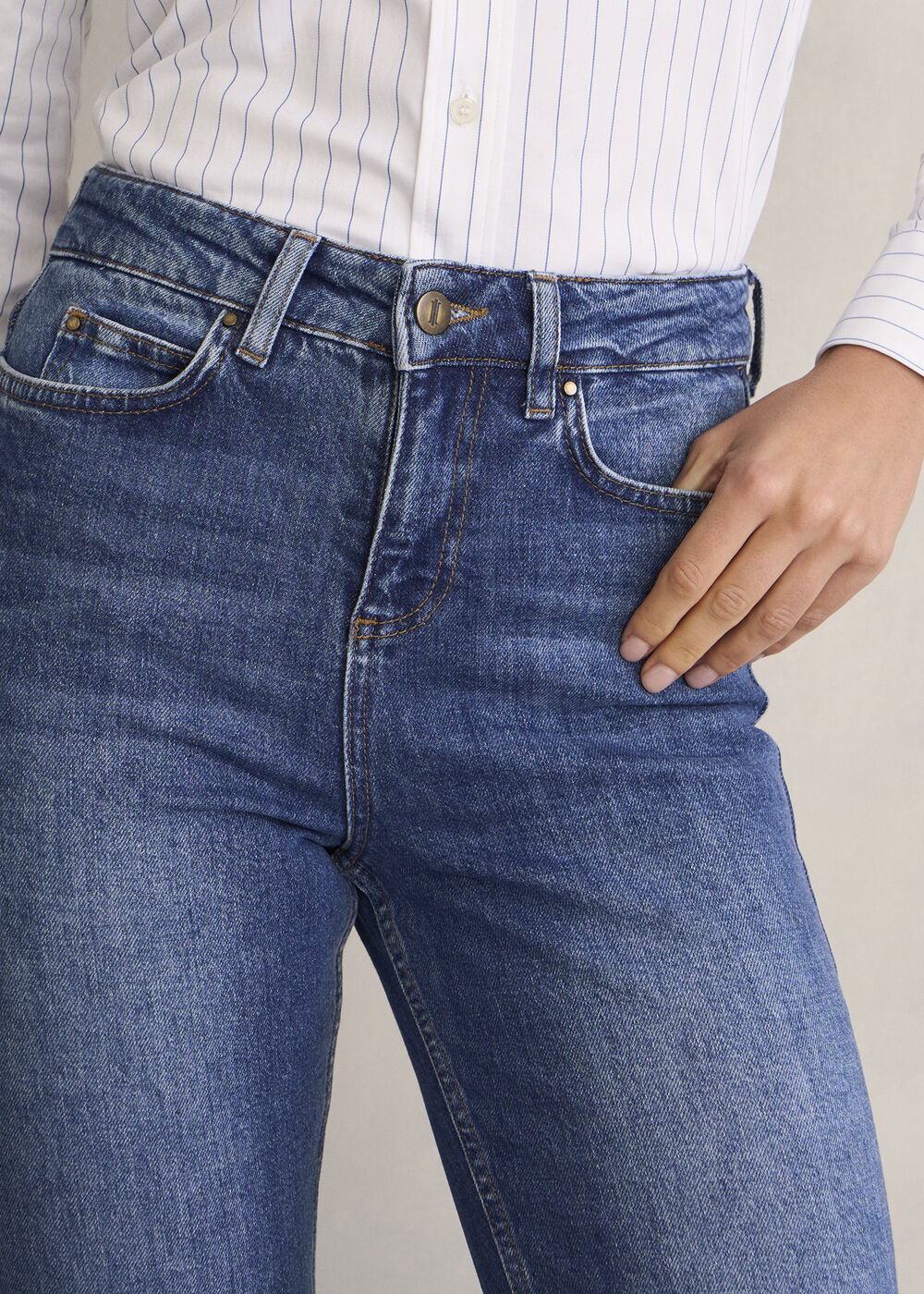 Shea Straight Jeans, Mid Wash, hi-res