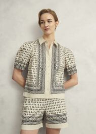 Suri Shorts, Cream Navy, hi-res