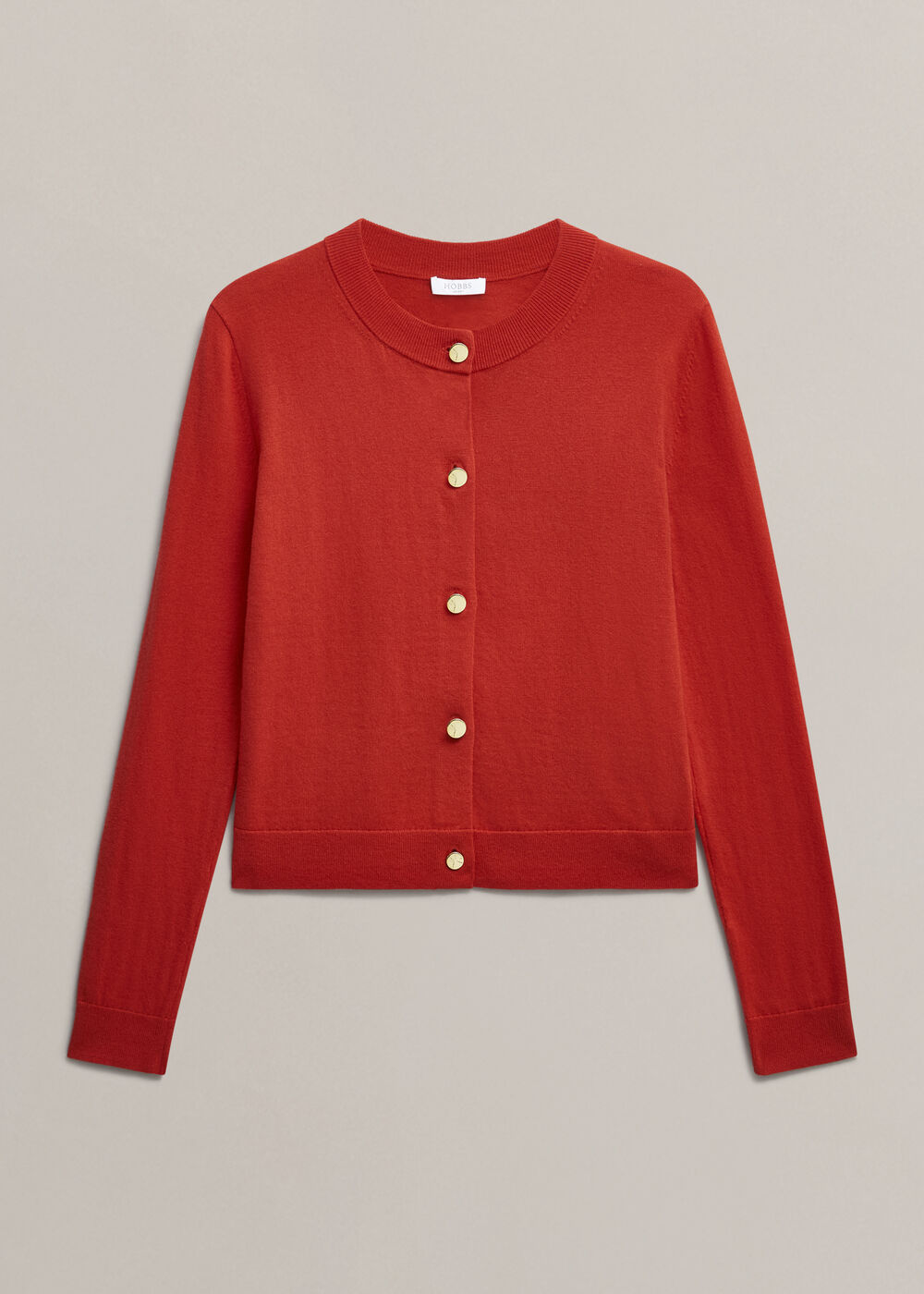 Priya Cardigan, Hibiscus Red, hi-res