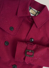 Petite Skylar Shower Resistant Trench Coat, Beetroot Pink, hi-res