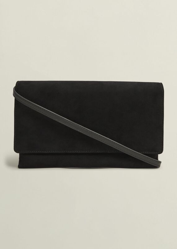 Renata Suede Clutch Bag