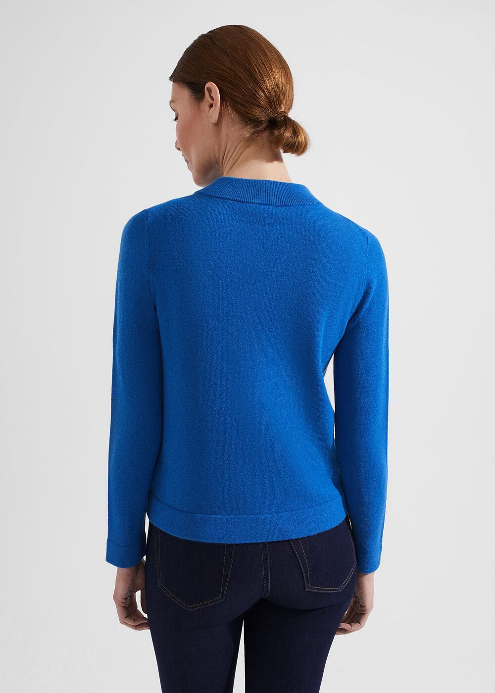 Talia Wool Cashmere Sweater, Electric Blue, hi-res