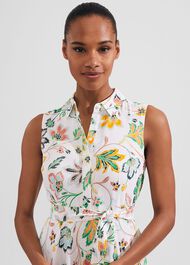 Belinda Dress, White Multi, hi-res
