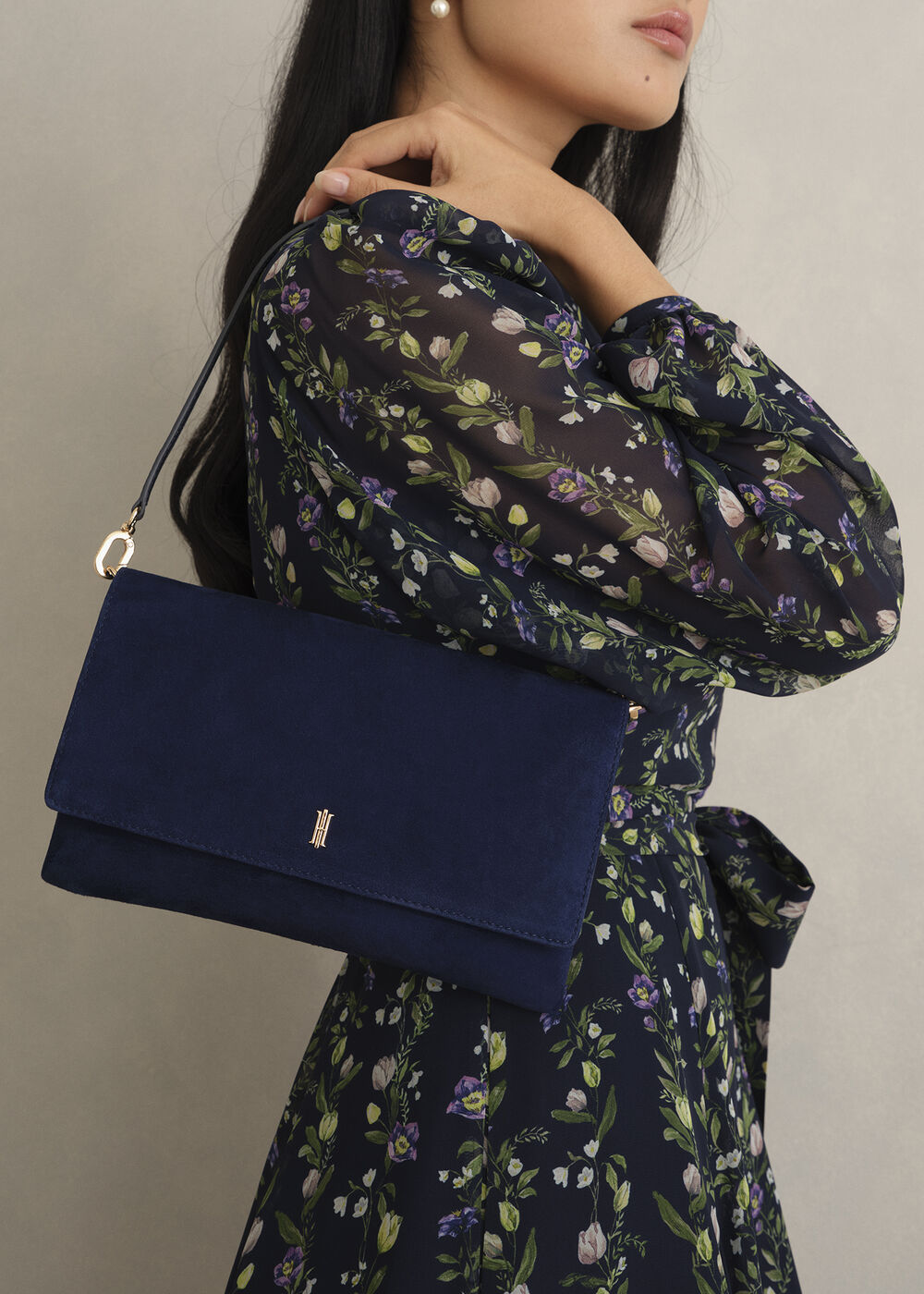 Ashley Clutch, Midnight Navy, hi-res