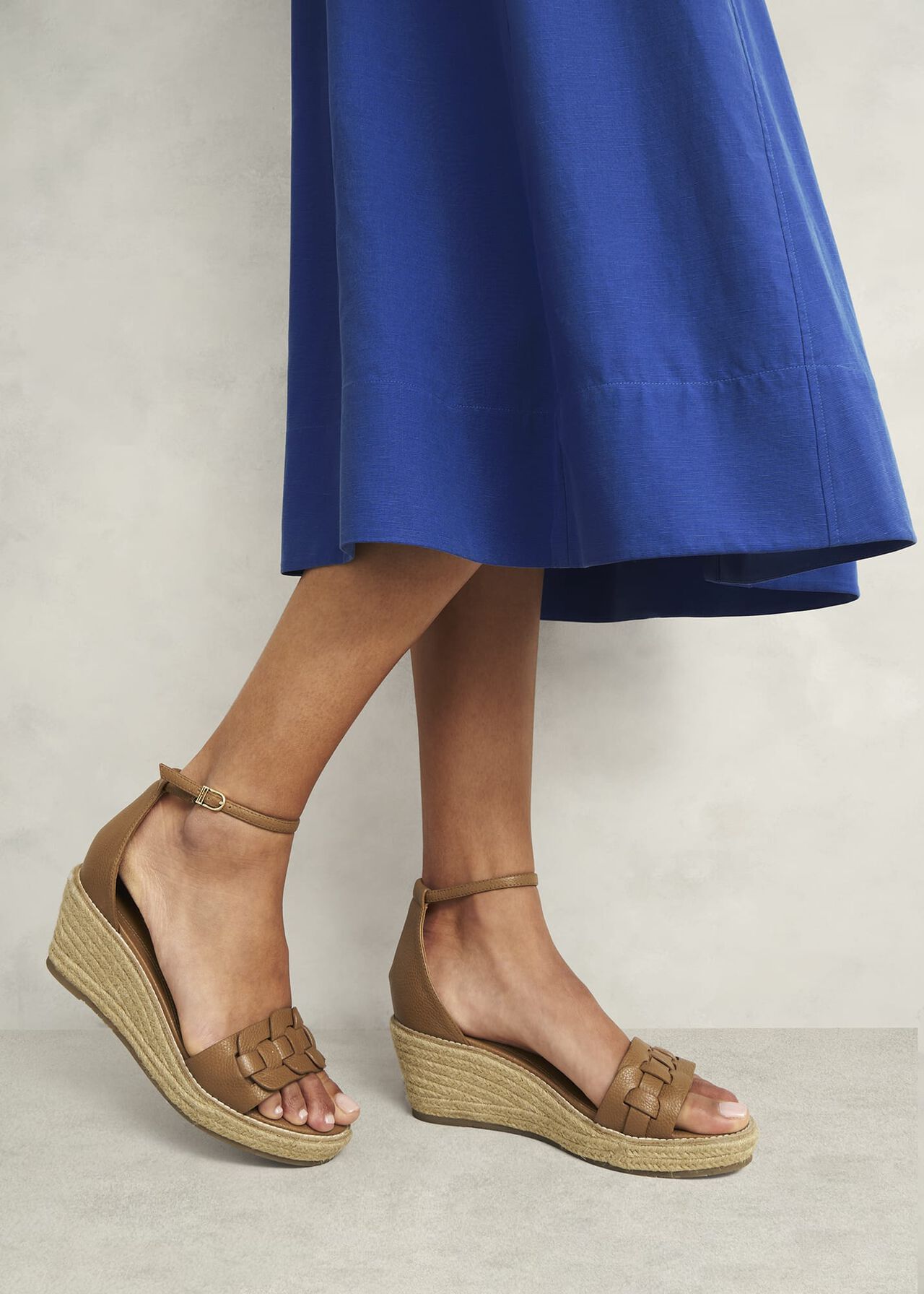 Francis Leather Espadrilles, Tan, hi-res