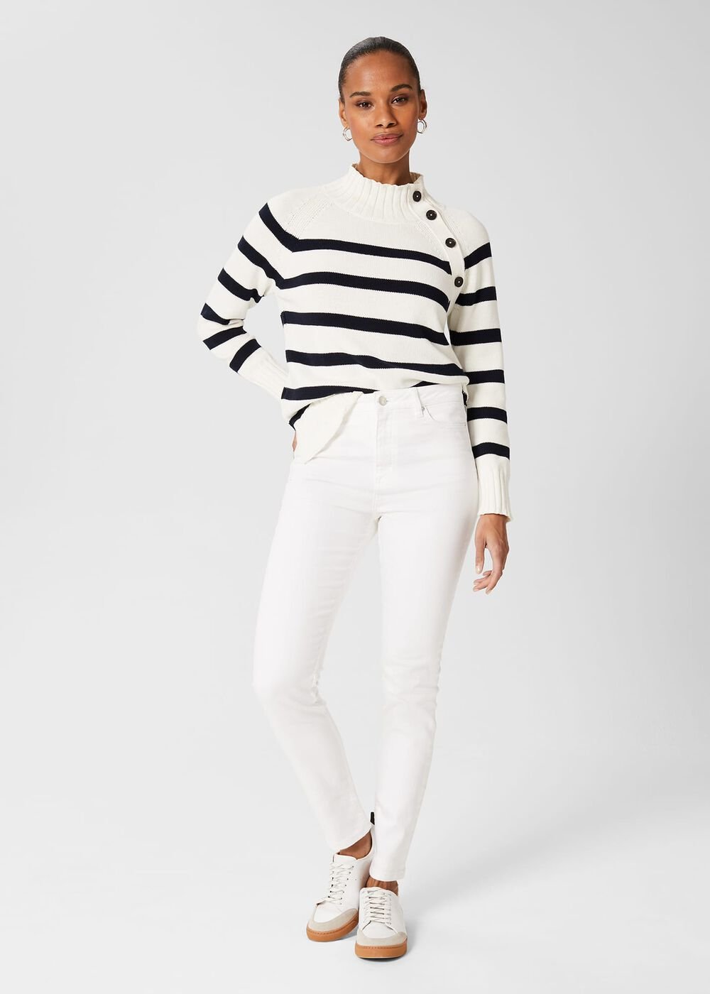 Gia Sculpting Jeans, White, hi-res